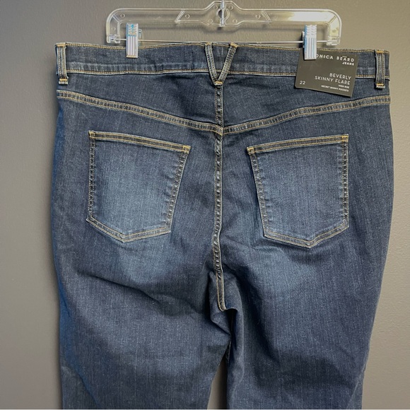 Veronica Beard Beverly Skinny Flare High Rise Jeans Size 22 - Picture 8 of 17